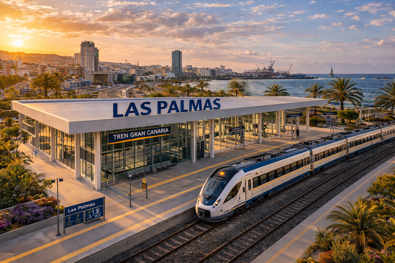 Estación del Tren de Gran Canaria en Las Palmas de G.C.