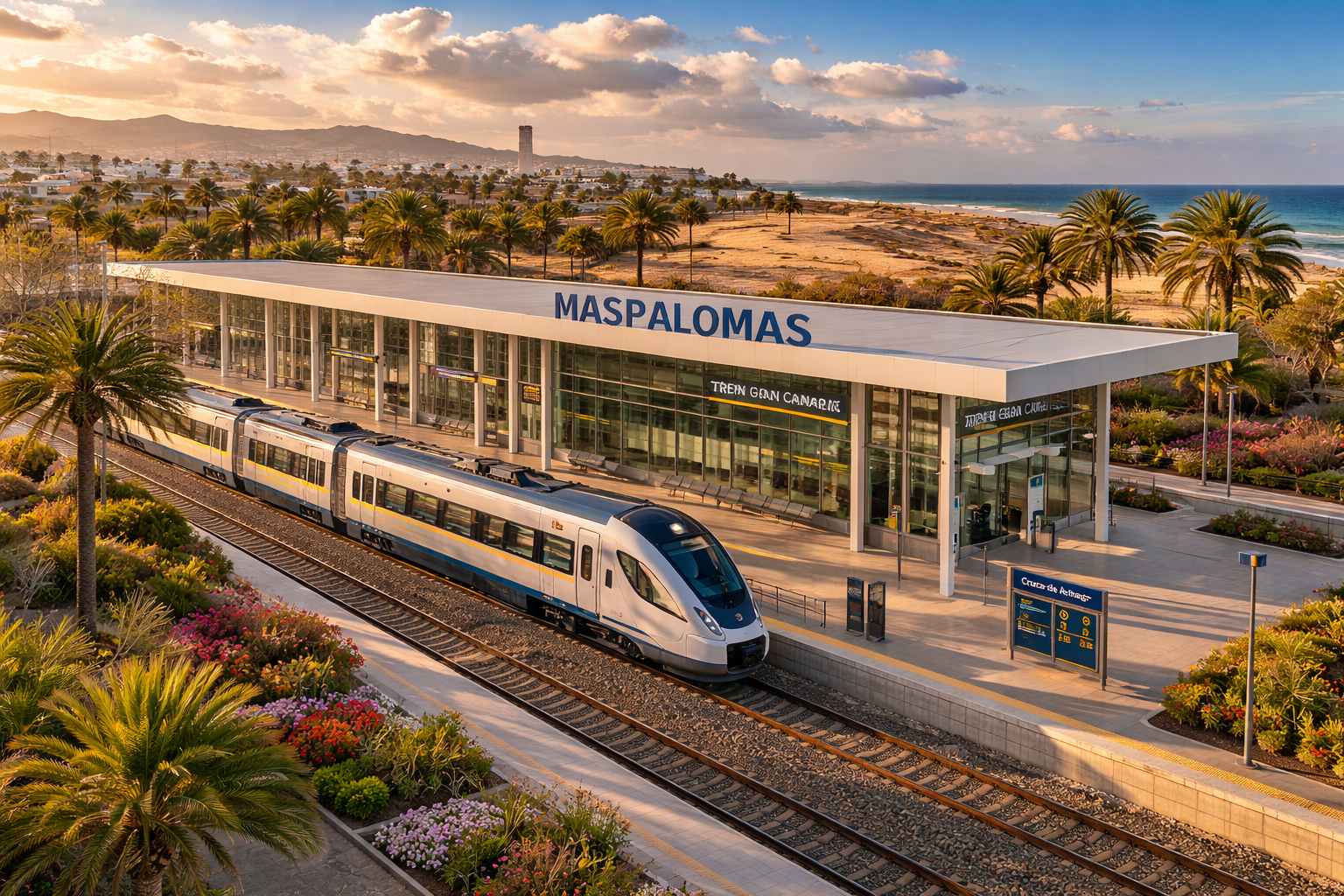 Estación del Tren de Gran Canaria en Maspalomas