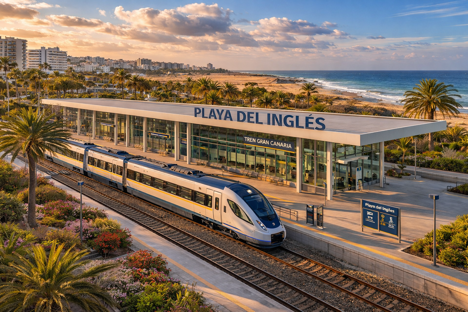 Estación del Tren de Gran Canaria en Playa del Inglés