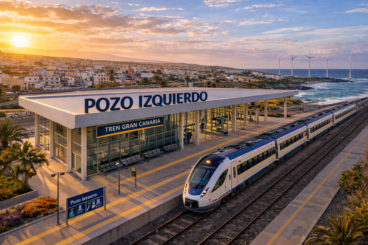 Estación del Tren de Gran Canaria en Pozo Izquierdo