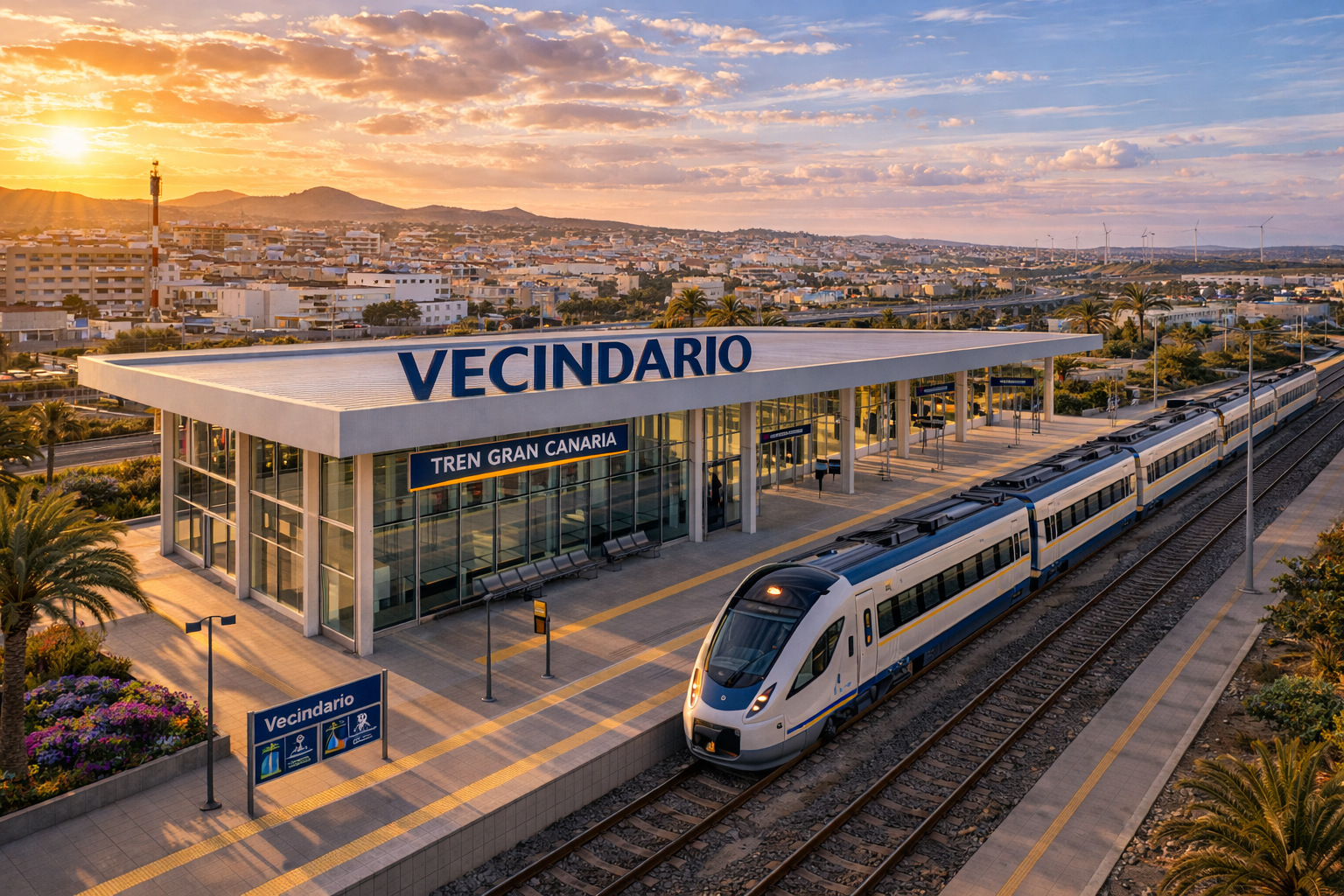 Estación del Tren de Gran Canaria en Vecindario